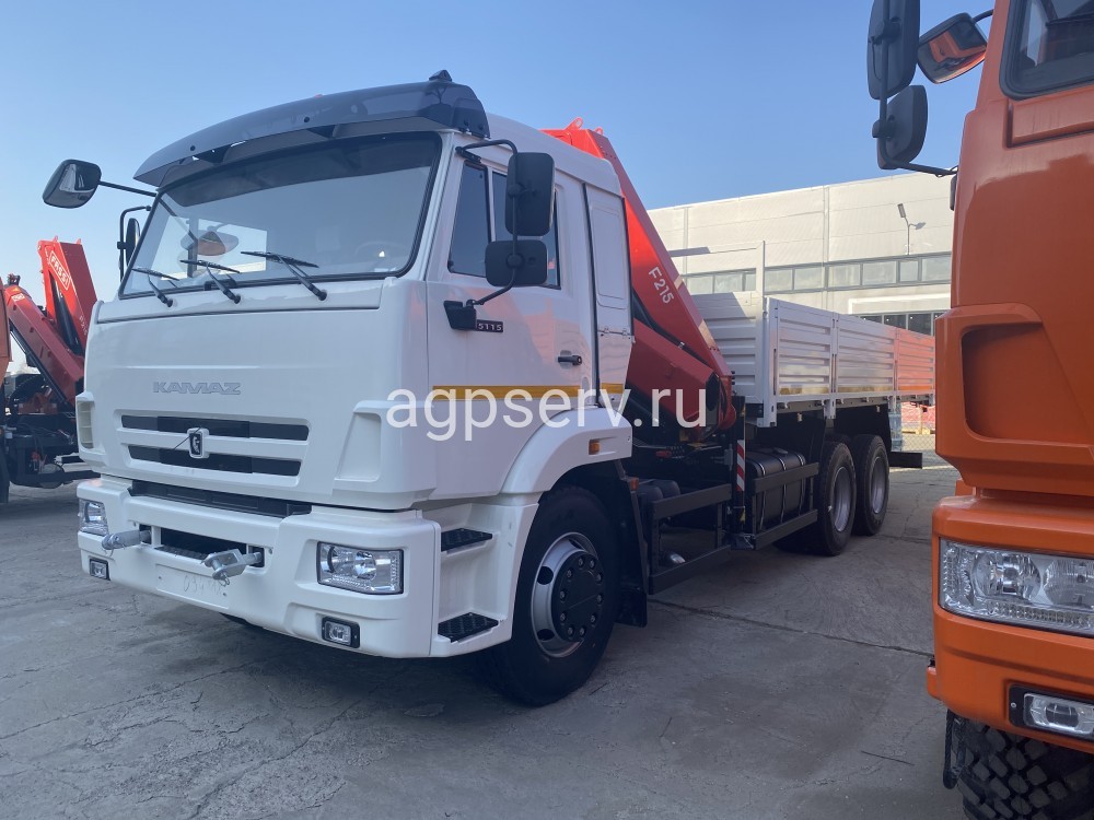Автомобиль бортовой 438230 на шасси Камаз 65115-3094-48 с кму Fassi F215A.0.22