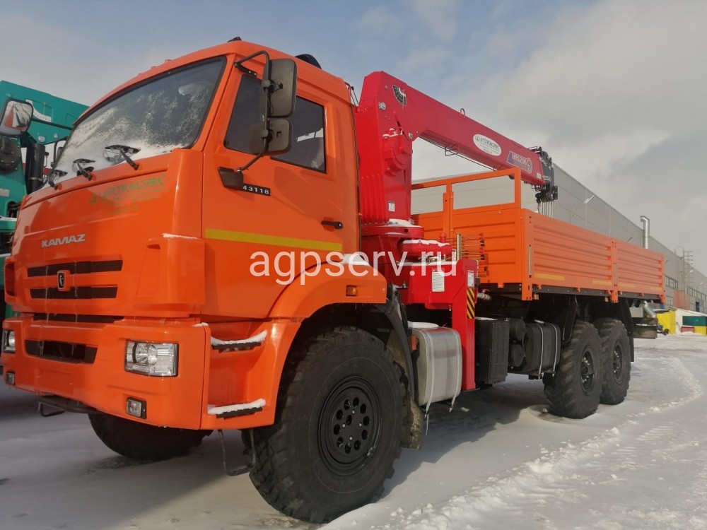 Автомобиль бортовой 438240 на шасси Камаз 43118-73094-50 с КМУ HORYONG HRS206