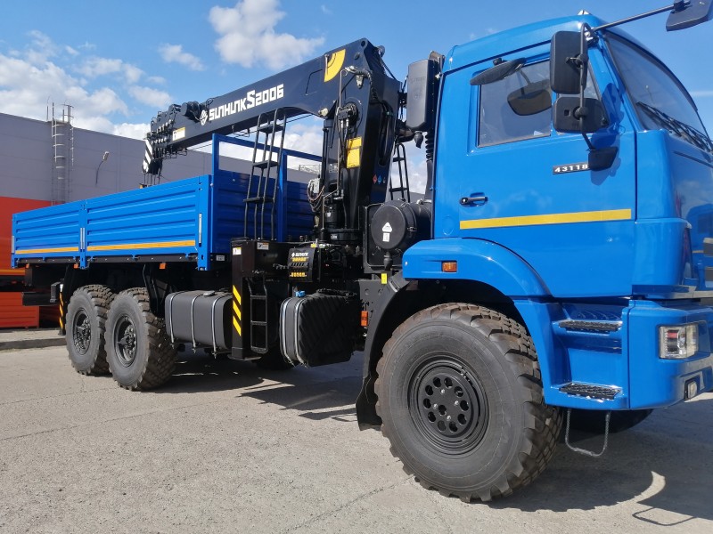 Автомобиль бортовой 438240-02 на шасси КАМАЗ 43118-73094-50 с КМУ SUNHUNK 2006