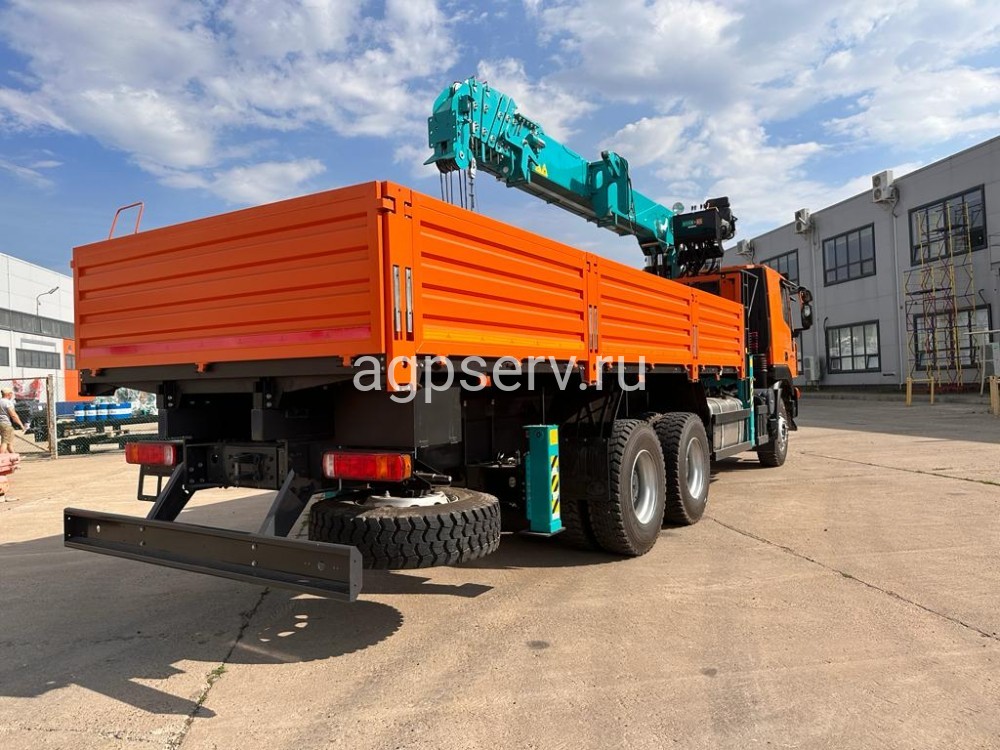 Автомобиль бортовой 4382Н0 на шасси HONGYAN CQ3346HV39D  с КМУ HKTC8026