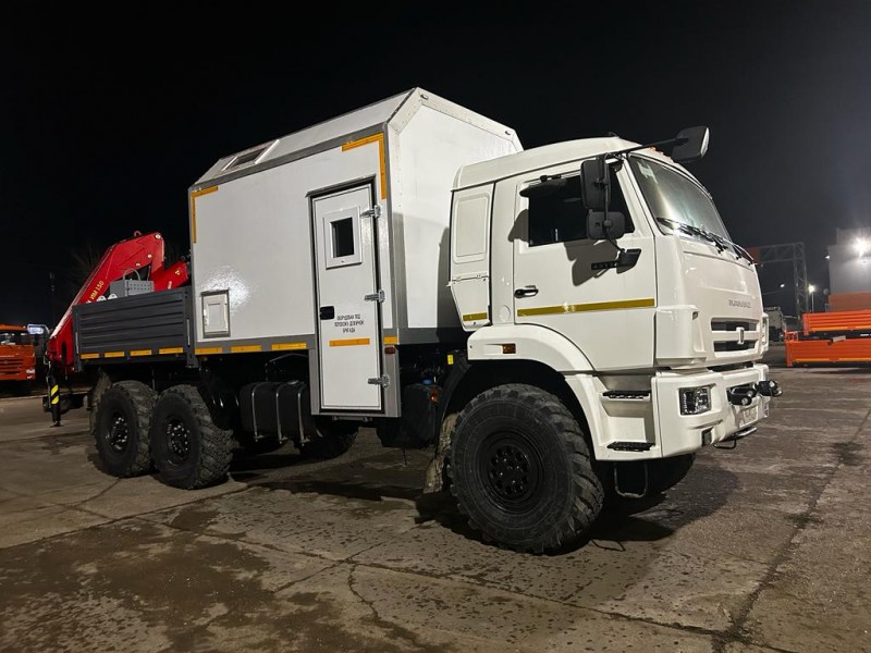 Автомобиль специальный, мастерская передвижная с КМУ «ИНМАН ИМ-150»(АРОК) 43824М-02 на шасси КАМАЗ 43118-73092-50